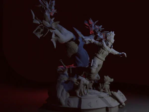 Kakashi Hatake Assembly 3D Print Model