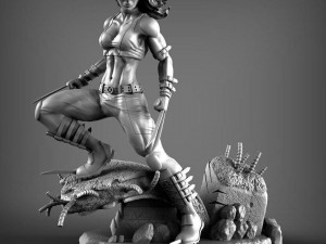 Laura Kinney x-23 Assembly 3D Print Model