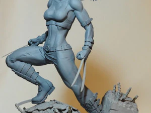 Laura Kinney x-23 Assembly 3D Print Model