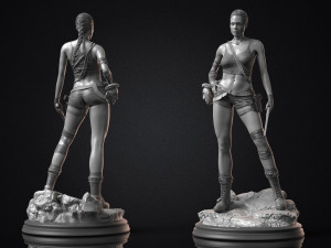 Lara croft NFSW Assembly 3D Print Model