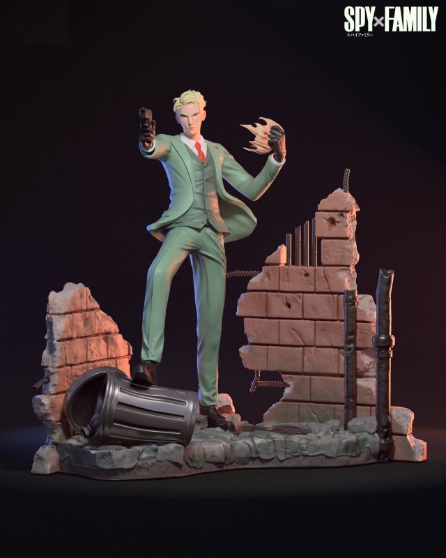 Loid Forger Spy Family Assembly 3D-printmodel .c4d .max .obj .3ds .fbx .stl .blend 