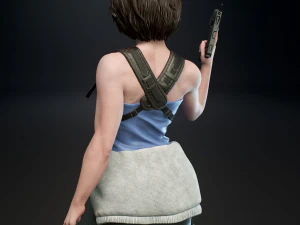 Jill Valentine Resident Evil Assembly 3D Print Model