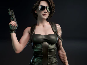 Jill Valentine Resident Evil Assembly 3D Print Model