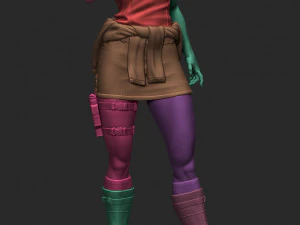 Jill Valentine Resident Evil Assembly 3D Print Model