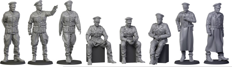 German officers 3D Принт Модель .c4d .max .obj .3ds .fbx .stl .blend 