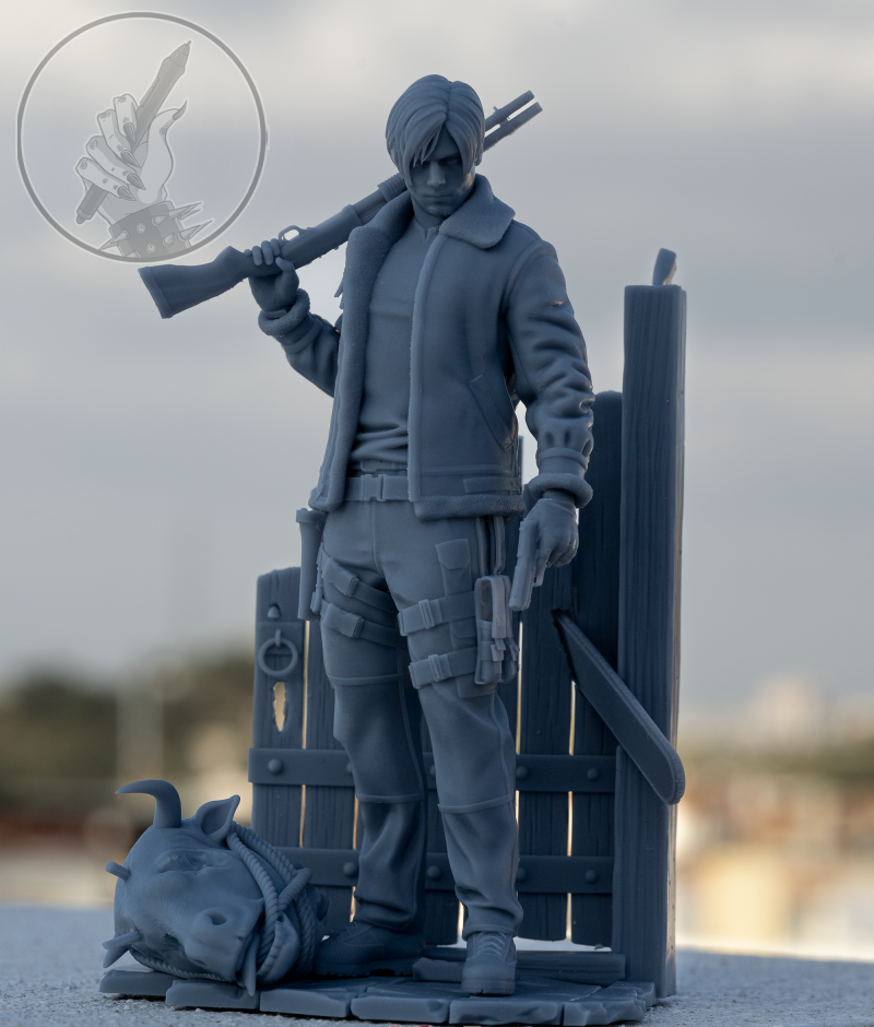 Leon Scott Kennedy Assembly 3D Print Model .c4d .max .obj .3ds .fbx .stl .blend