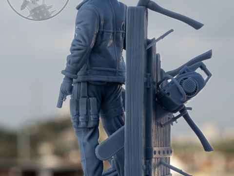 Leon Scott Kennedy Assembly 3D Print Model