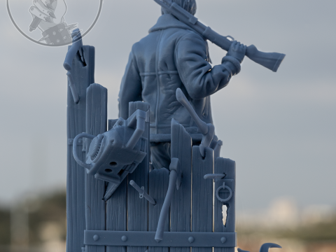 Leon Scott Kennedy Assembly 3D Print Model