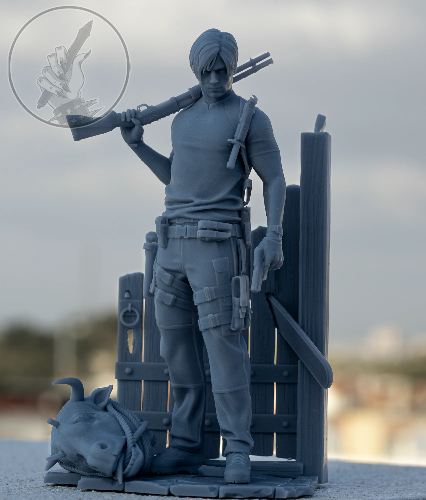 Leon Scott Kennedy Assembly 3D Print Model .c4d .max .obj .3ds .fbx .stl .blend