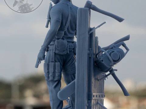 Leon Scott Kennedy Assembly 3D Print Model