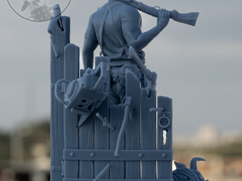 Leon Scott Kennedy Assembly 3Dプリントモデル
