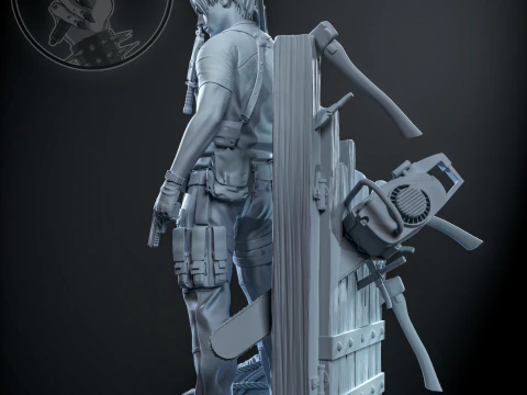 Leon Scott Kennedy Assembly 3D Print Model