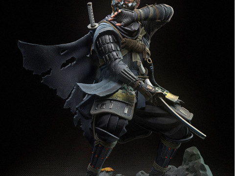 Jin Sakai Ghost of tsushima Assembly 3D Print Model