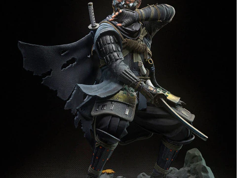 Jin Sakai Ghost of tsushima Assembly 3D Print Model