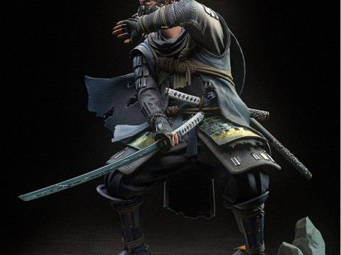 Jin Sakai Ghost of tsushima Assembly 3D Print Model