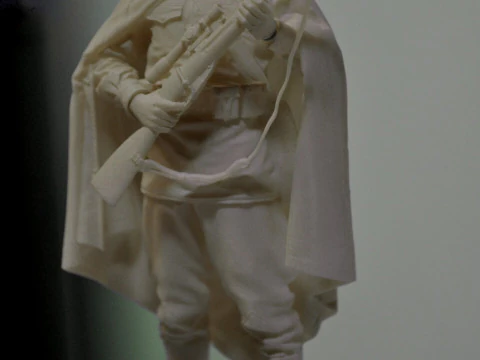 Soviet Sniper WW2 Assembly 3D Print Model