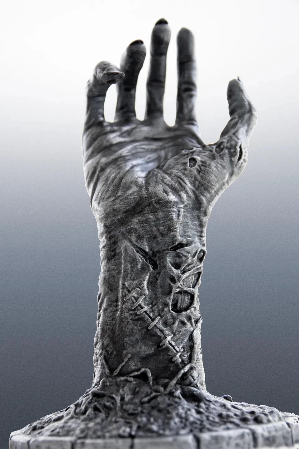 Zombie Hand 3D Print Model .c4d .max .obj .3ds .fbx .stl .blend 