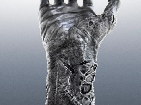Zombie Hand 3Dプリントモデル