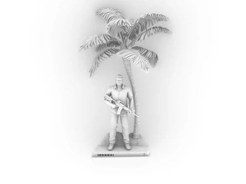 Tommy Vercetti Diorama Assembly 3D Print Model