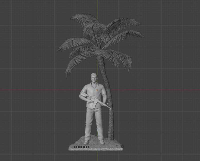 Tommy Vercetti Diorama Assembly Modello di stampa 3D .c4d .max .obj .3ds .fbx .stl .blend 