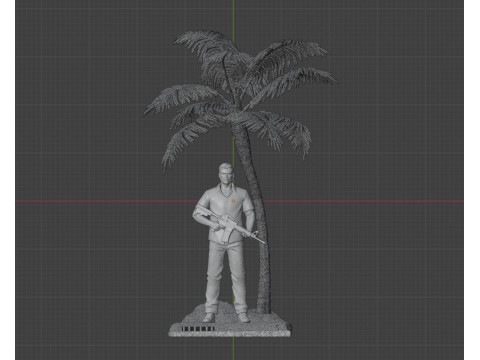 Tommy Vercetti Diorama Assembly 3Dプリントモデル