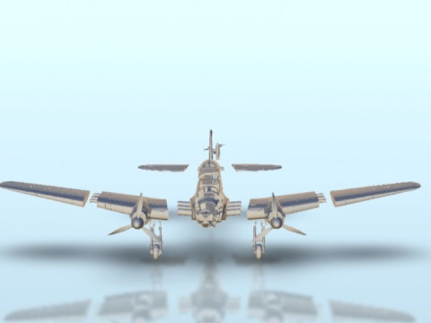 Heinkel He 111 Bomber Assembly 3D Print Model