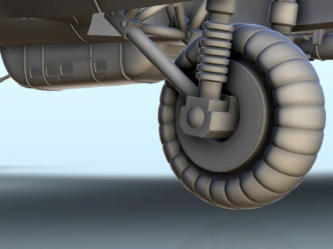 Heinkel He 111 Bomber Assembly 3D Print Model