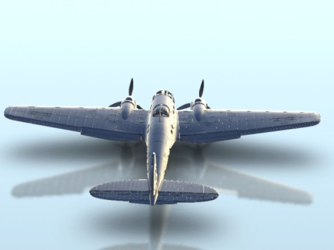 Heinkel He 111 Bomber Assembly 3D Print Model