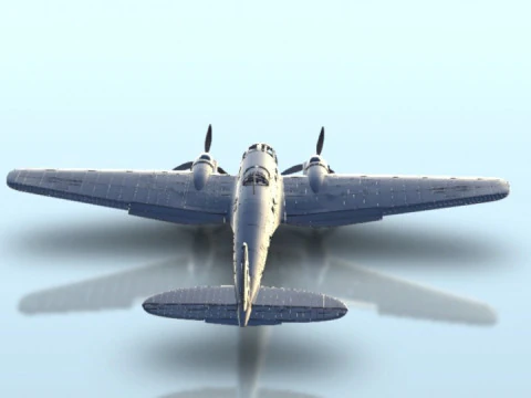 Heinkel He 111 Bomber Assembly 3D Print Model