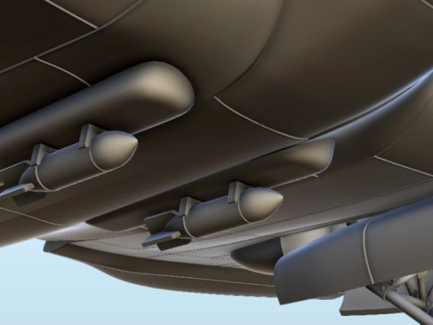 Heinkel He 111 Bomber Assembly 3D Print Model