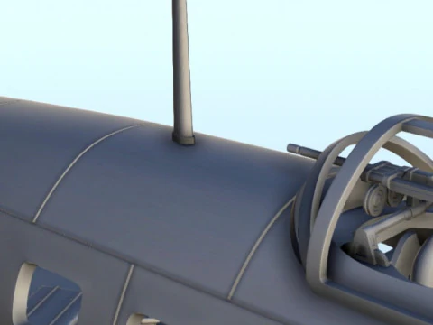 Heinkel He 111 Bomber Assembly 3D Print Model