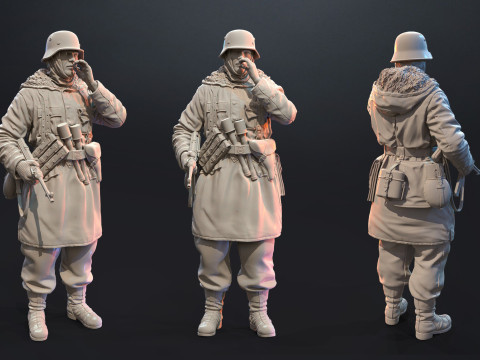 Nazi Commanders assembly Modèles 3D en vedette