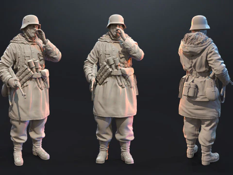 Nazi Commanders assembly 3D Print Model
