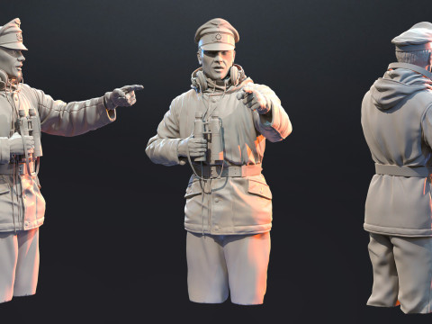 Nazi Commanders assembly Modèles 3D en vedette