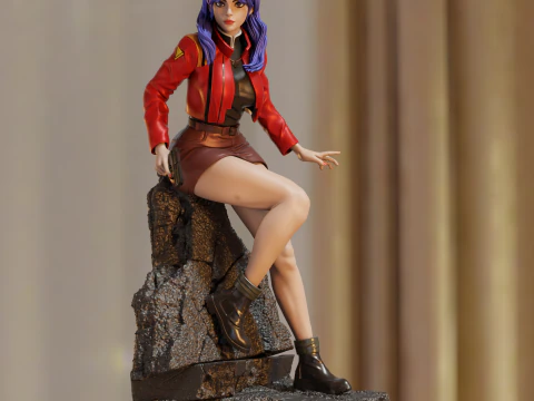 Misato Katsuragi Assembly 3D Print Model