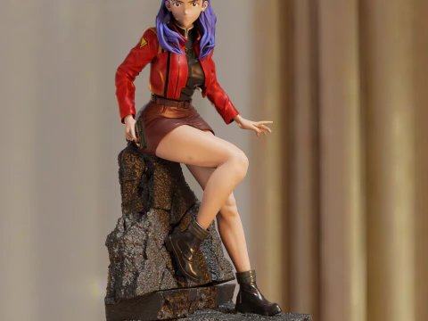 Misato Katsuragi Assembly 3D Print Model