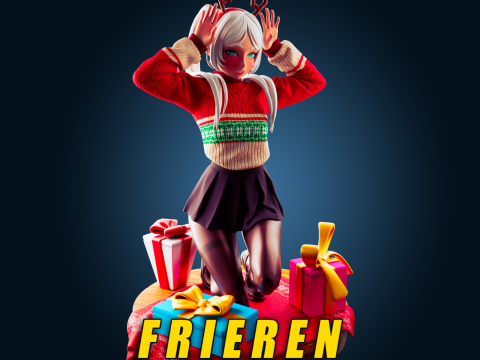 Frieren Diorama Assembly Model Cetak 3D