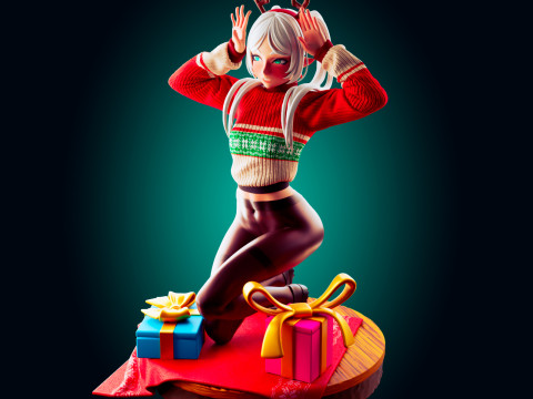 Frieren Diorama Assembly Model Cetak 3D
