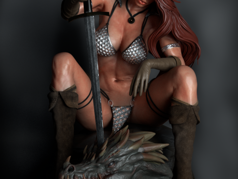 Red Sonja Assembly 3D 打印模型