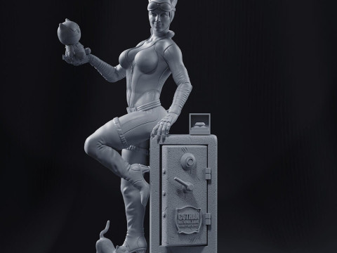 Catwoman Assembly 3D Druckmodell