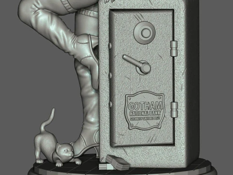 Catwoman Assembly 3D Print Model