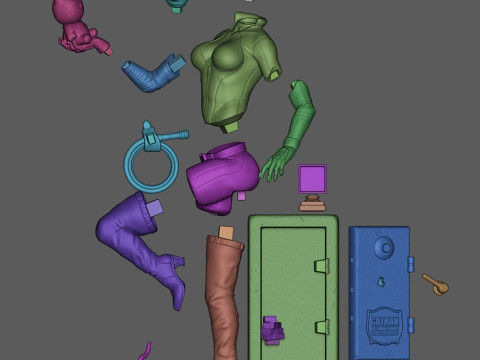 Catwoman Assembly Modelo de impresión 3D