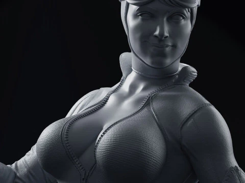 Catwoman Assembly 3D Print Model