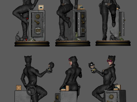 Catwoman Assembly Modelo de impresión 3D