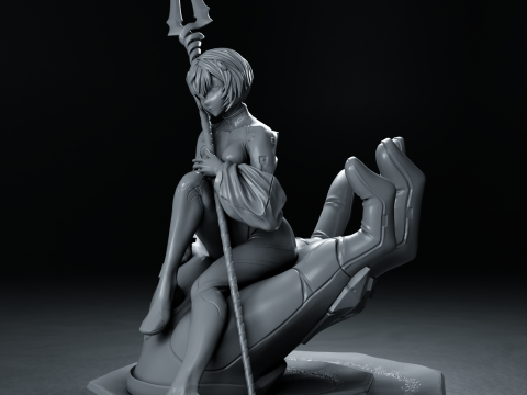 Rei Ayanami Assembly 3D 打印模型