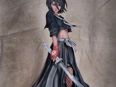 Rukia Kuchiki Assembly 3D Print Model