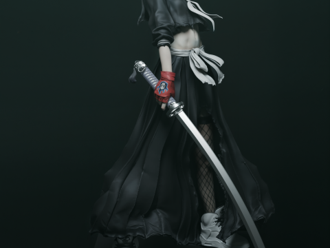 Rukia Kuchiki Assembly 3Dプリントモデル