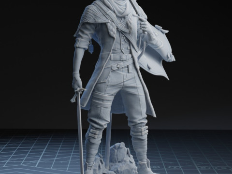Clair Obscur Expedition 33 Gustave Assembly 3D 프린트 모델