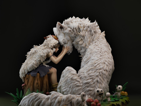 Princess Mononoke Assembly 3D Принт Модель