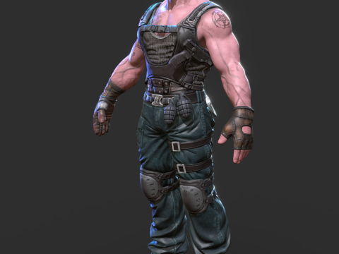 Bane The dark knight 3D Print Model